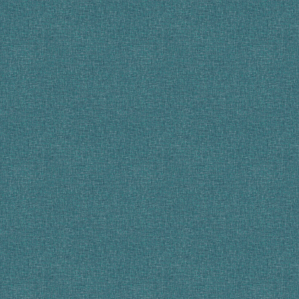 Linen Texture Wallpaper - Teal - by Arthouse