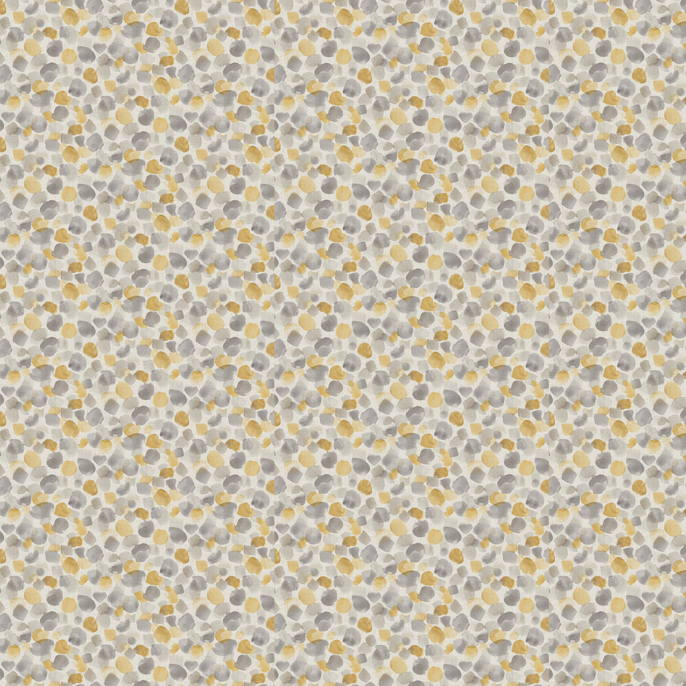 Painted Dots Wallpaper - Mustard Yellow - by Arthouse