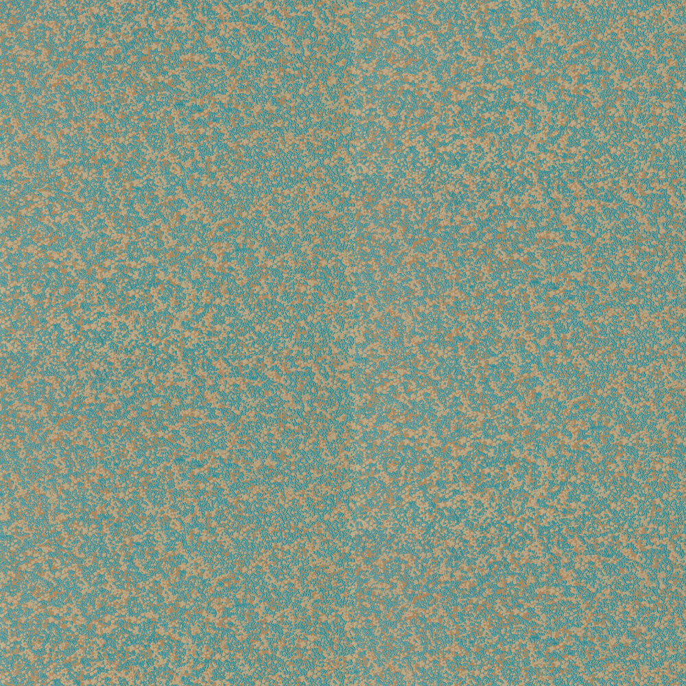 Coral Wallpaper - Teal and Gold - by Harlequin