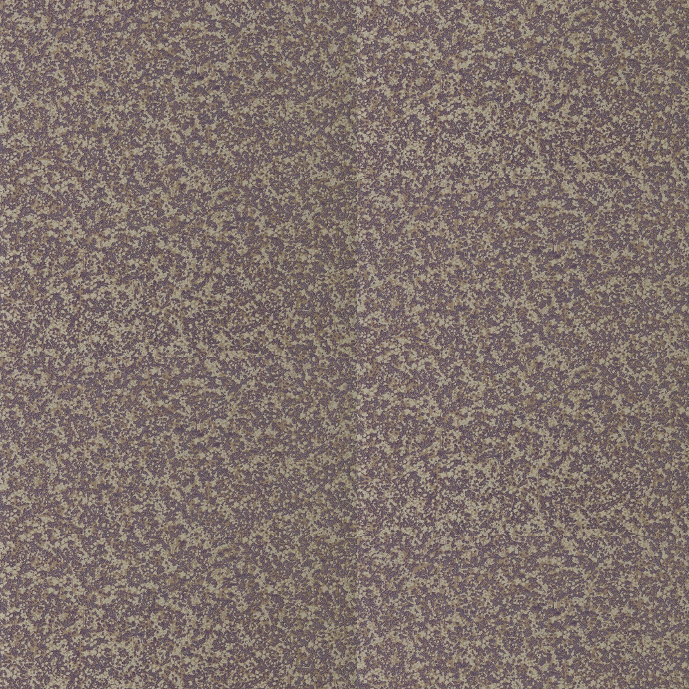 Coral Wallpaper - Amethyst and Metallic Gilver - by Harlequin