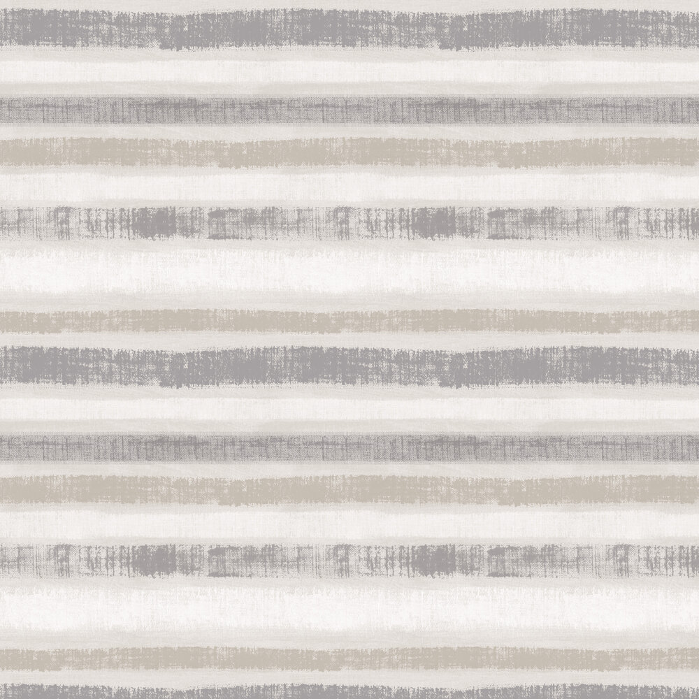 Painted Stripe Wallpaper - Chalk Grey - by Arthouse