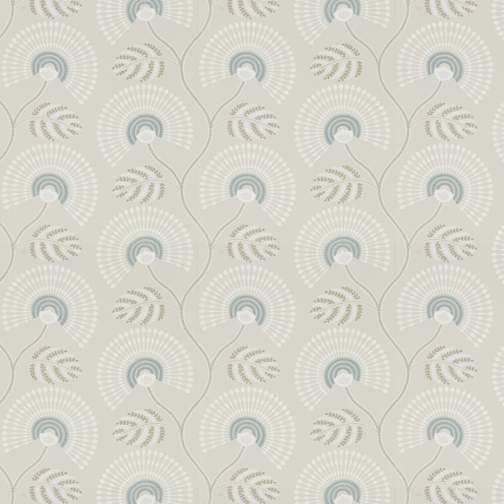 Louella Wallpaper - Seaglass/Pearl - by Harlequin