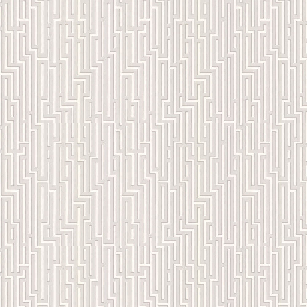 Fretwork Wallpaper - Grey - by G P & J Baker
