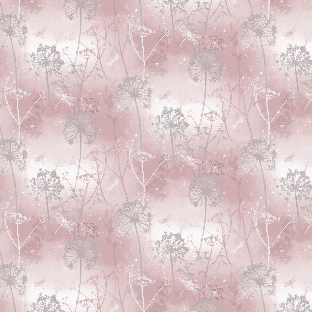 Damselfly Wallpaper - Blush - by Arthouse