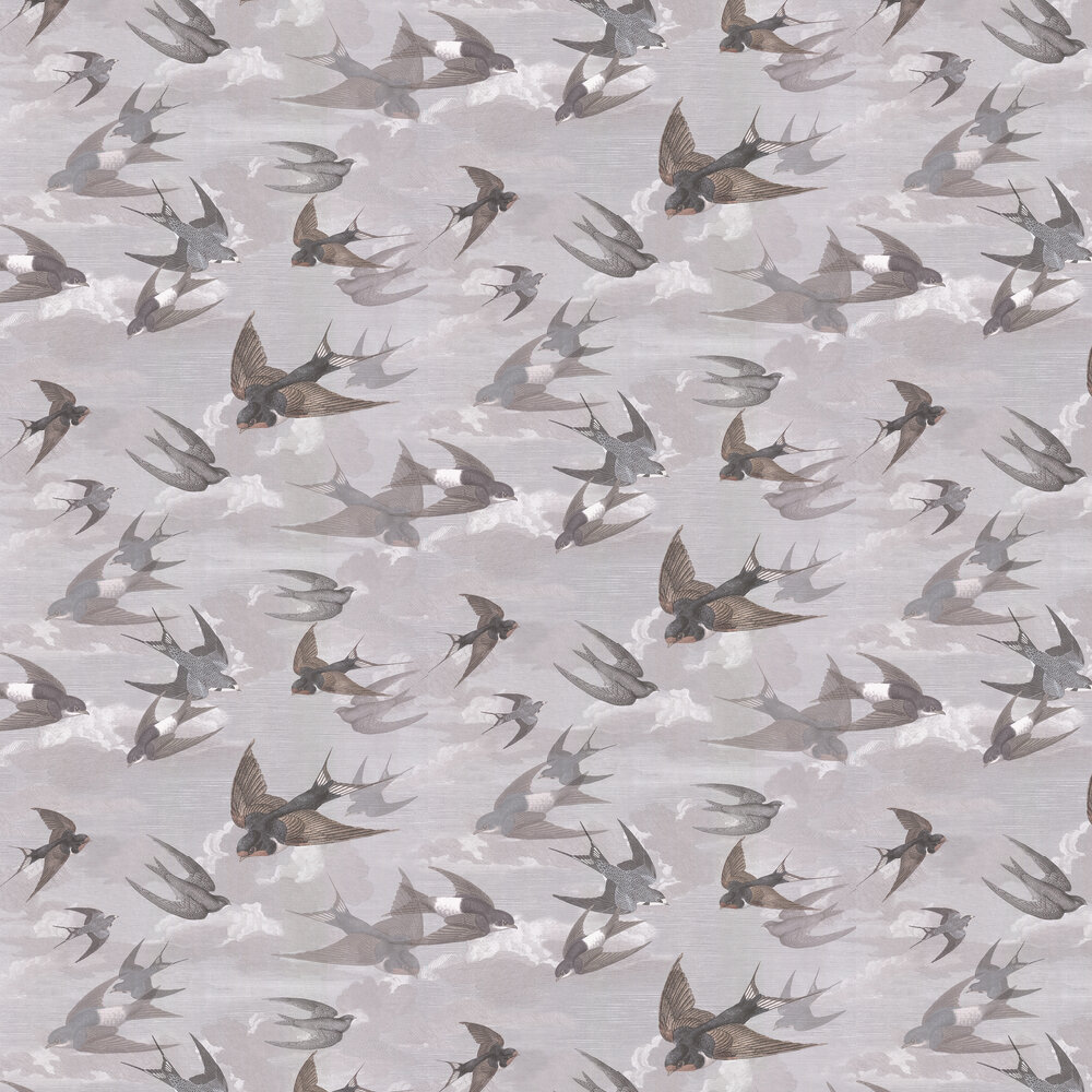 Chimney Swallows Wallpaper - Dusk - by Designers Guild
