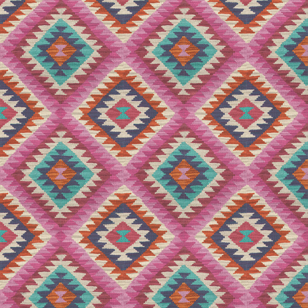 Aztec Diamond Wallpaper - Multi - by Albany