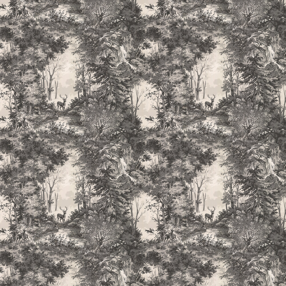 Torridon Wallpaper - Woodsmoke - by Mulberry Home
