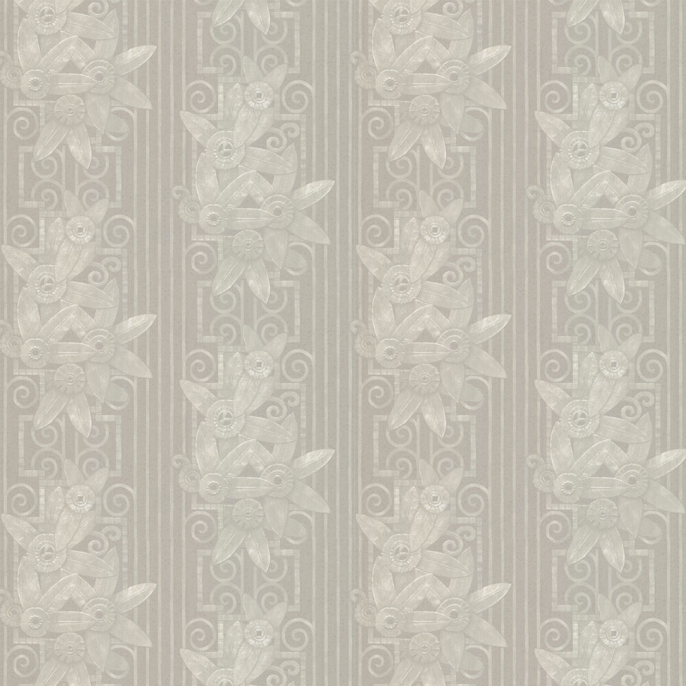 Fleur Moderne Wallpaper - Pearl - by Ralph Lauren