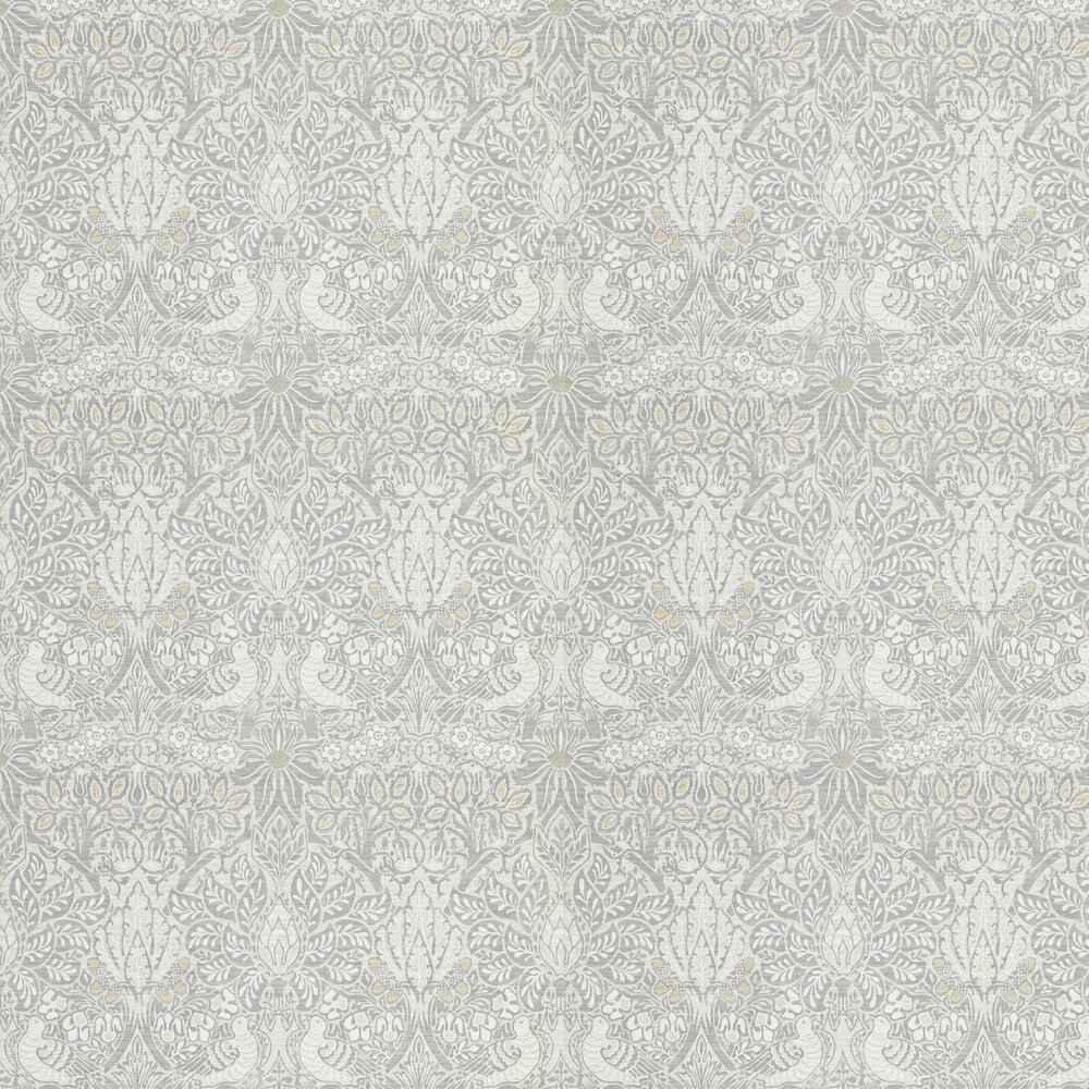 Pure Dove and Rose Wallpaper - Cloud Grey - by Morris