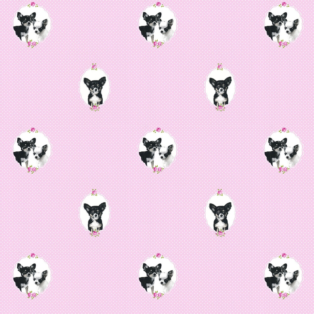 Little Stars Wallpaper - Pink - by Albany