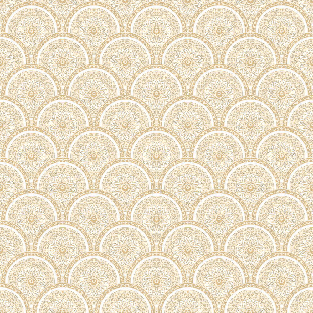 Divine Plates Wallpaper - Gold - by SK Filson