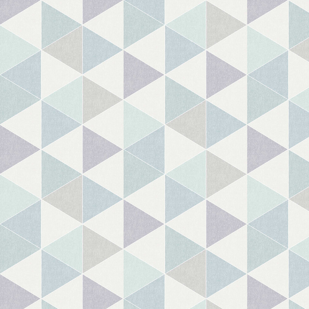 Scandi Triangle Wallpaper - Teal - by Arthouse