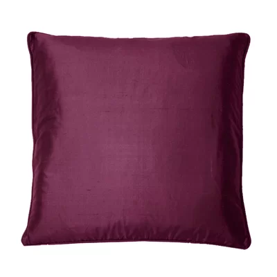 Kandola Cushion Silk Cushion 173 Aubergine
