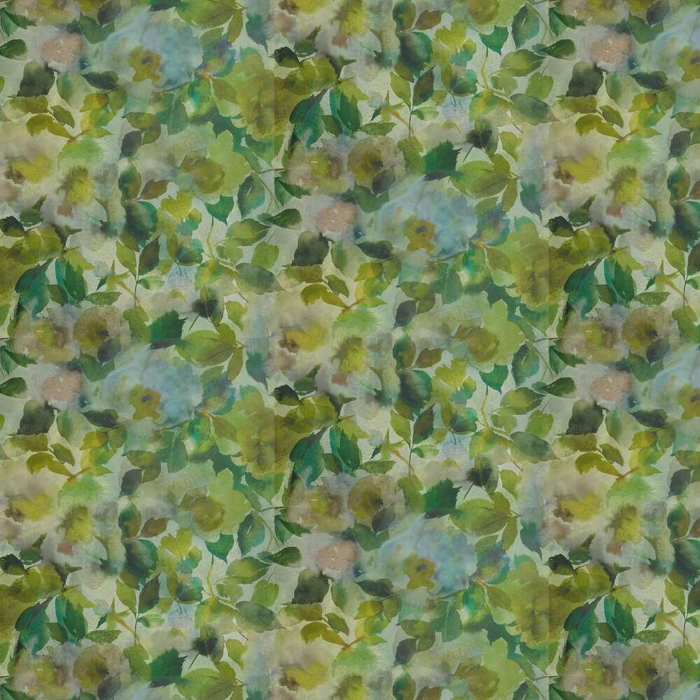 Surimono Wallpaper - Moss - by Designers Guild