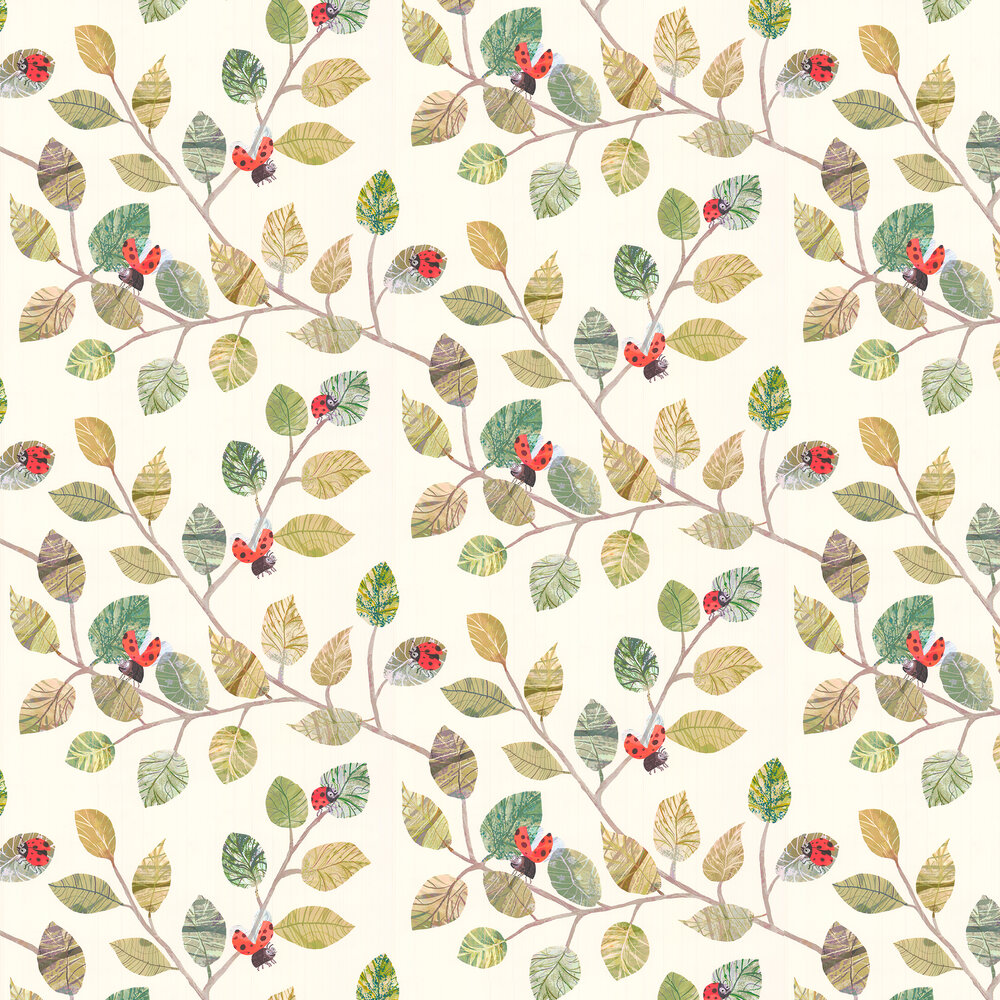 Ladybugs Wallpaper - Multi-coloured - by Villa Nova