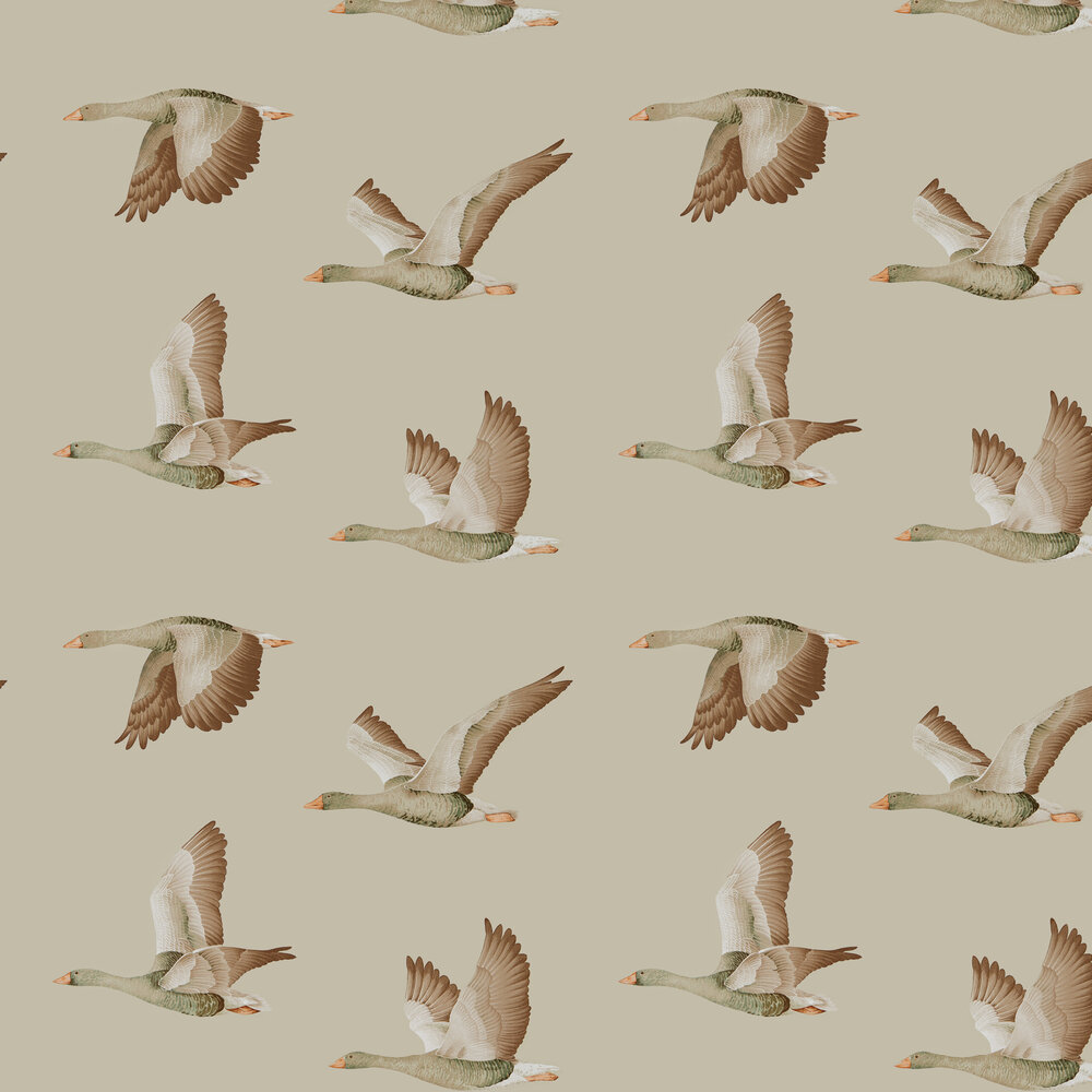 Elysian Geese Wallpaper - Briarwood - by Sanderson