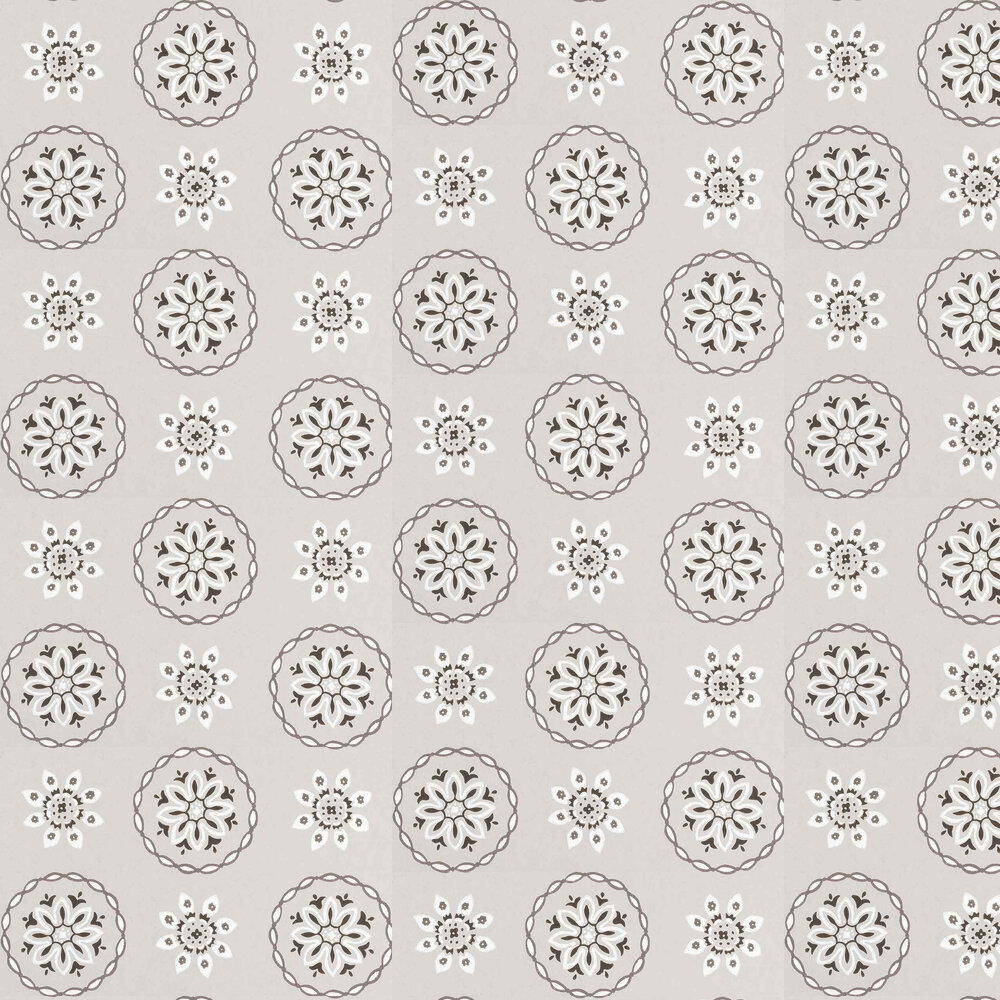 Garance Wallpaper - French Grey - by Nina Campbell