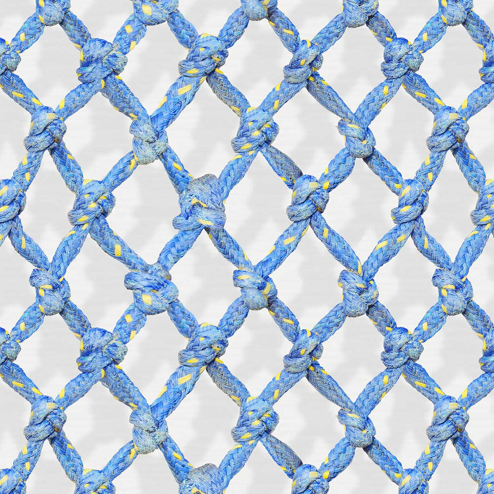 Diamond Rope Wallpaper - Blue - by Ella Doran