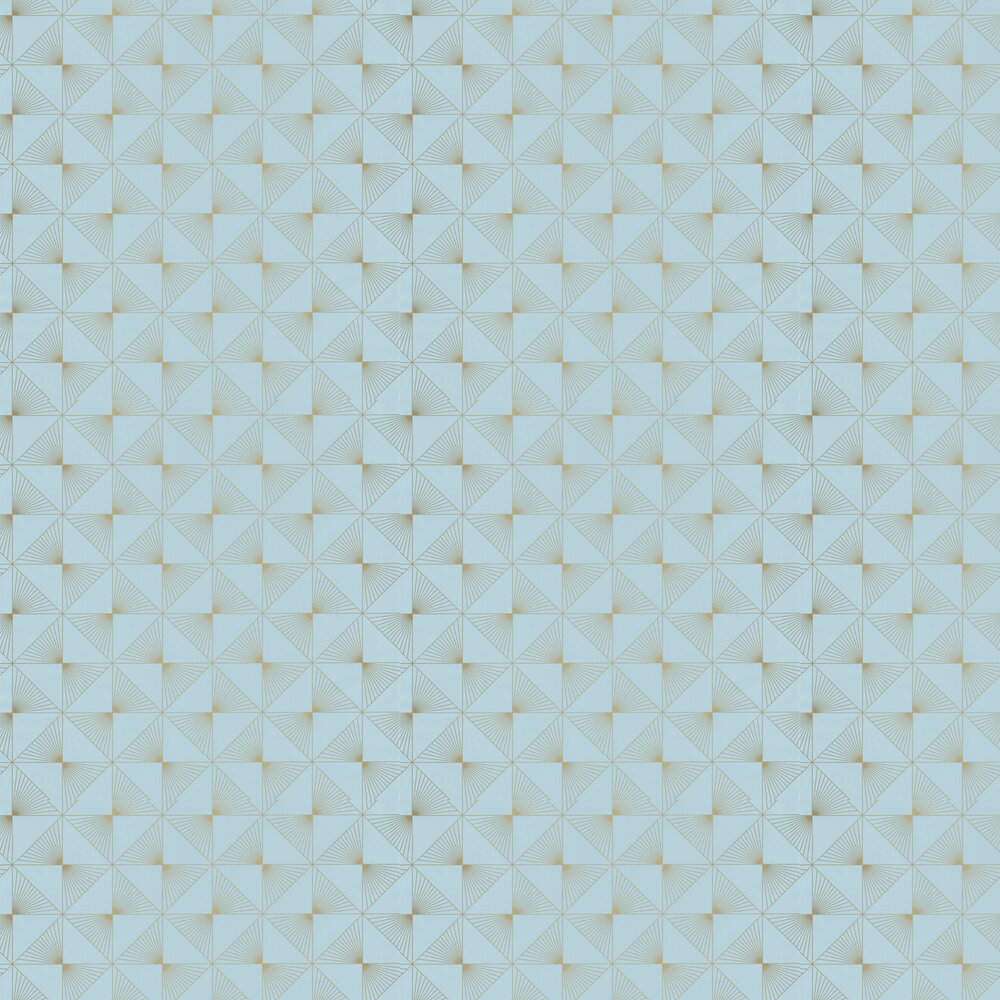 Lines Wallpaper - Blue / Gold - by Caselio