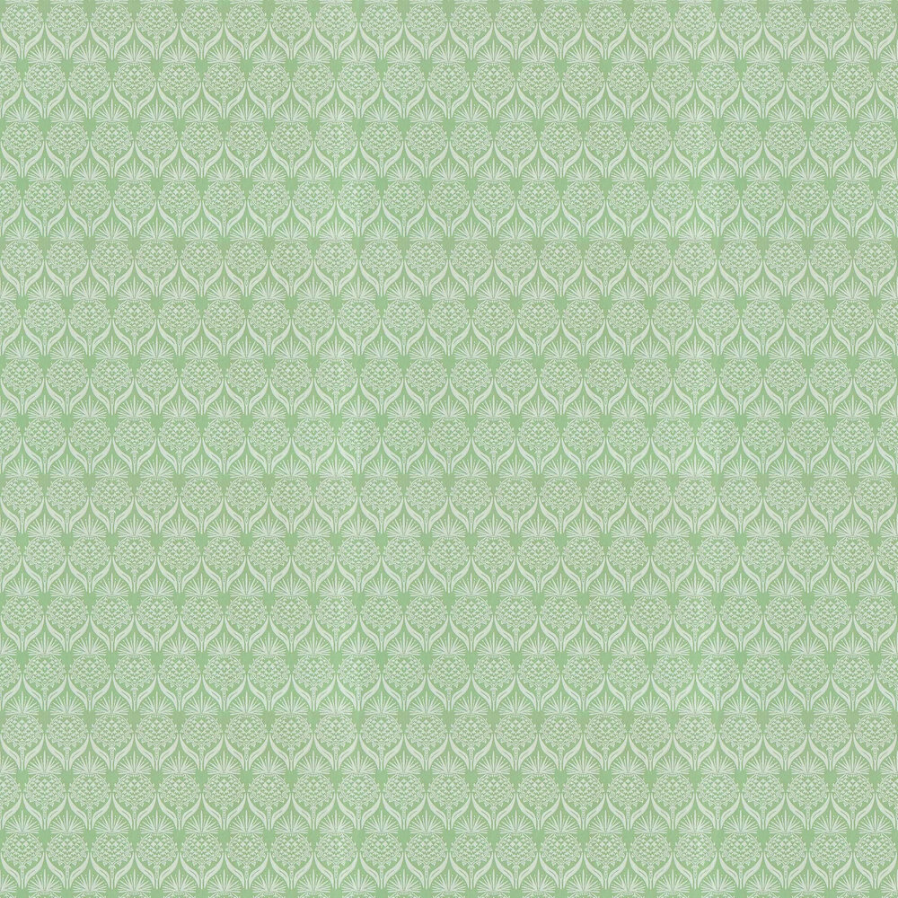 Artichoke Thistle Wallpaper - Spring Green - by Barneby Gates
