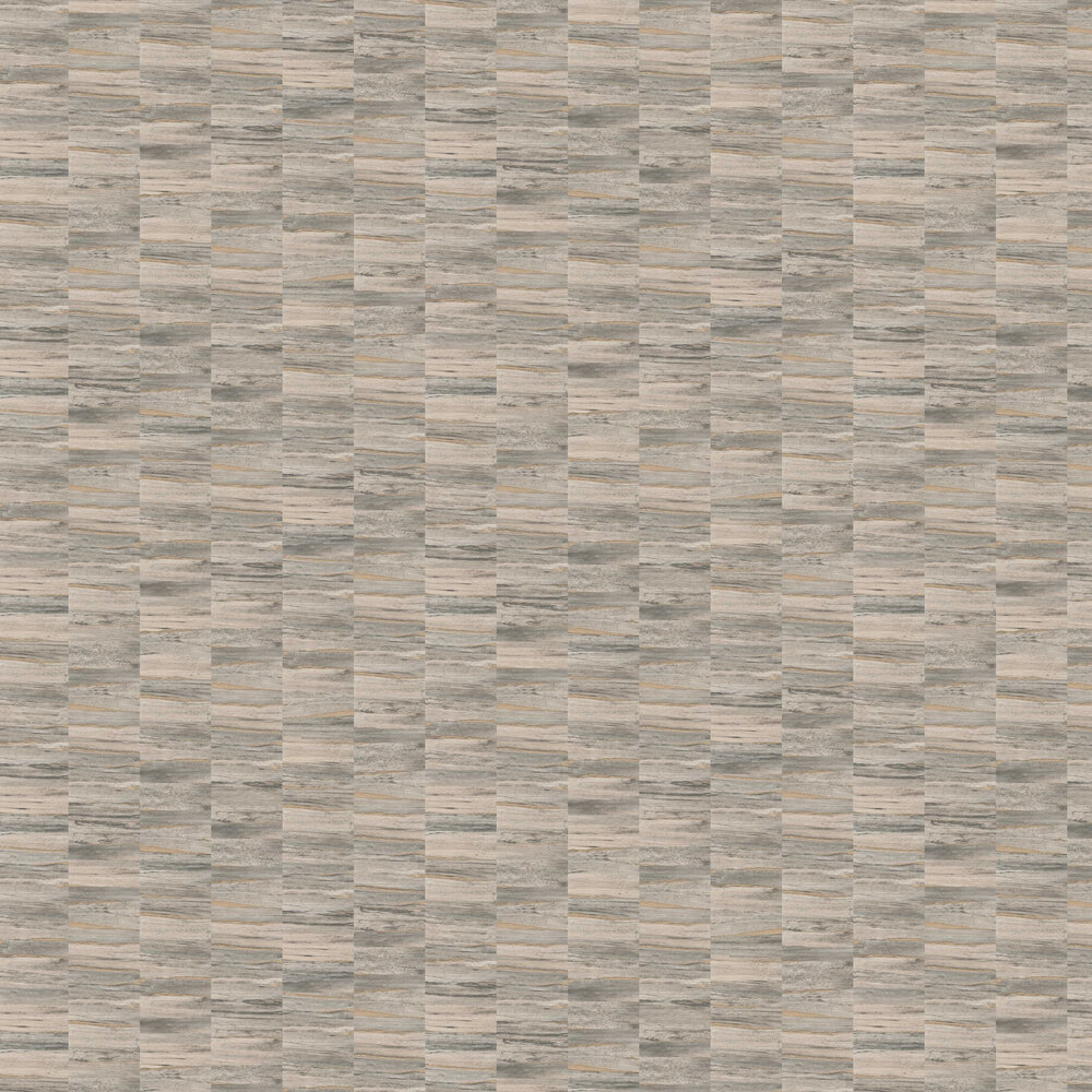 Metallic Wood Wallpaper - Natural and Copper - by Albany