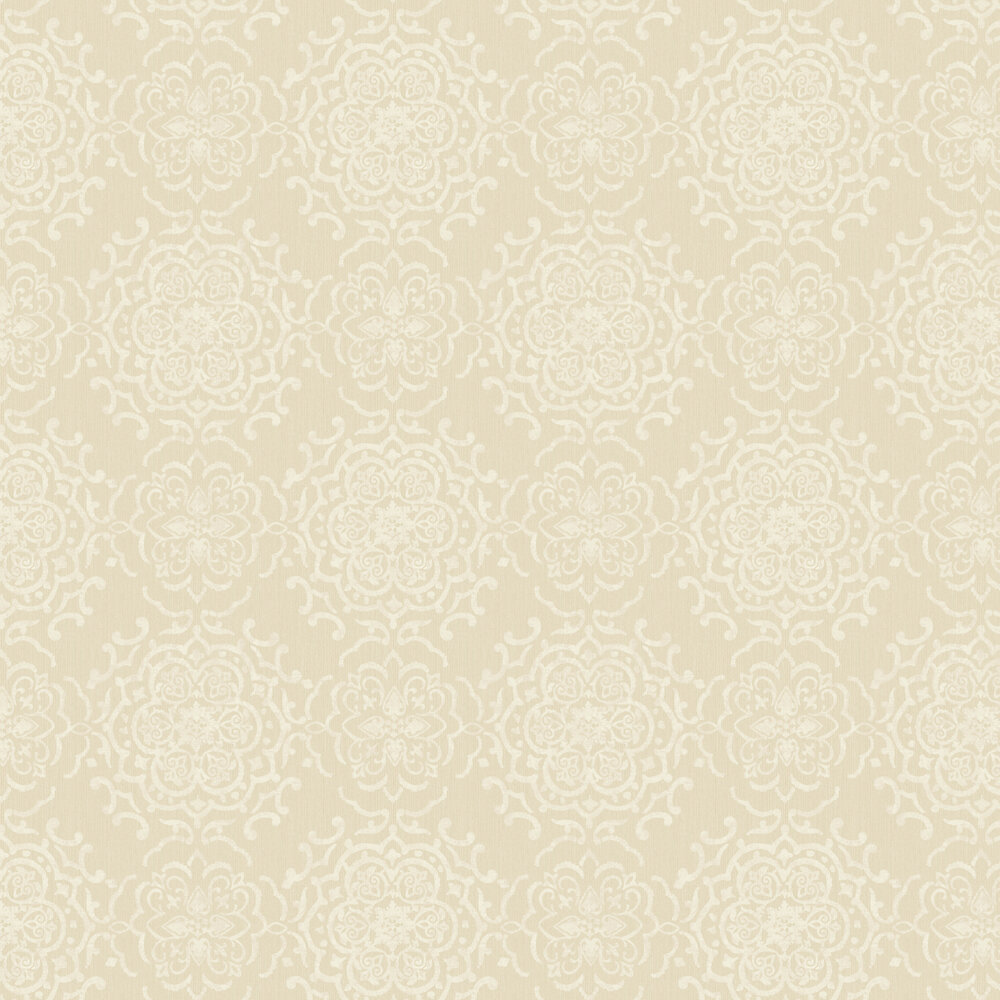 String Medallion Wallpaper - Gold - by Albany