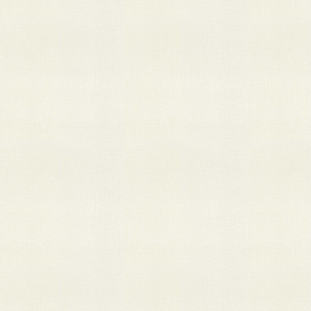 Woven Plain Wallpaper - White - by Albany