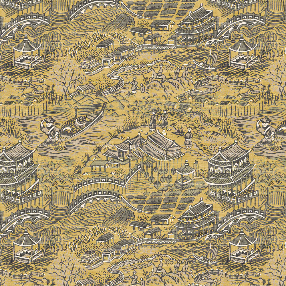 Scenery Wallpaper - Yellow - by Arte