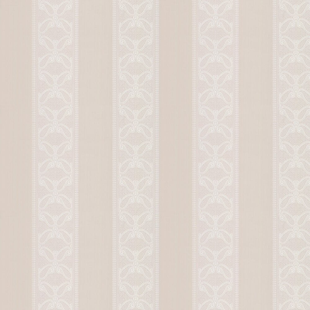 Verney Stripe Wallpaper - Ivory - by Colefax and Fowler