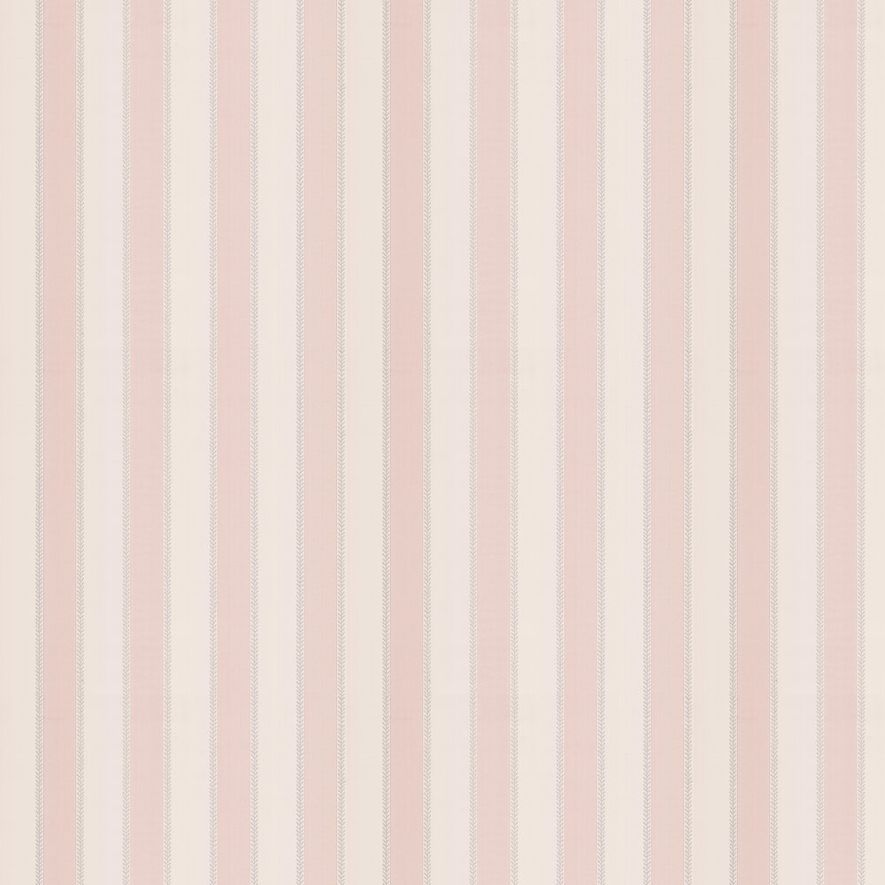 Graycott Stripe Wallpaper - Old Pink - by Colefax and Fowler
