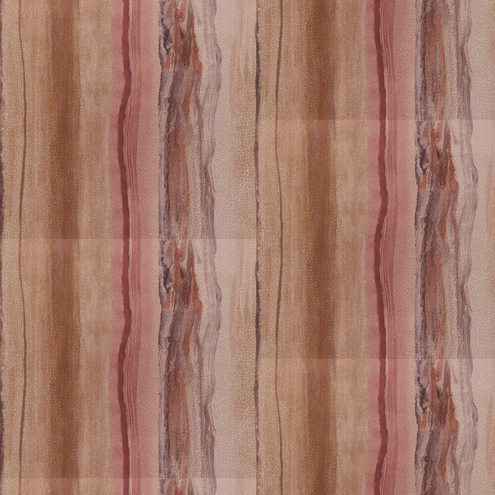 Vitruvius Wallpaper - Copper and Ruby - by Harlequin