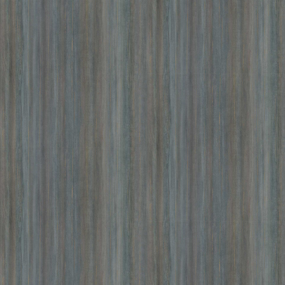 Painted Stripe Wallpaper - Indigo - by Threads