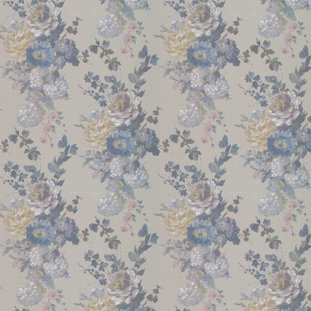 Seraphina Wallpaper - Silver - by Designers Guild