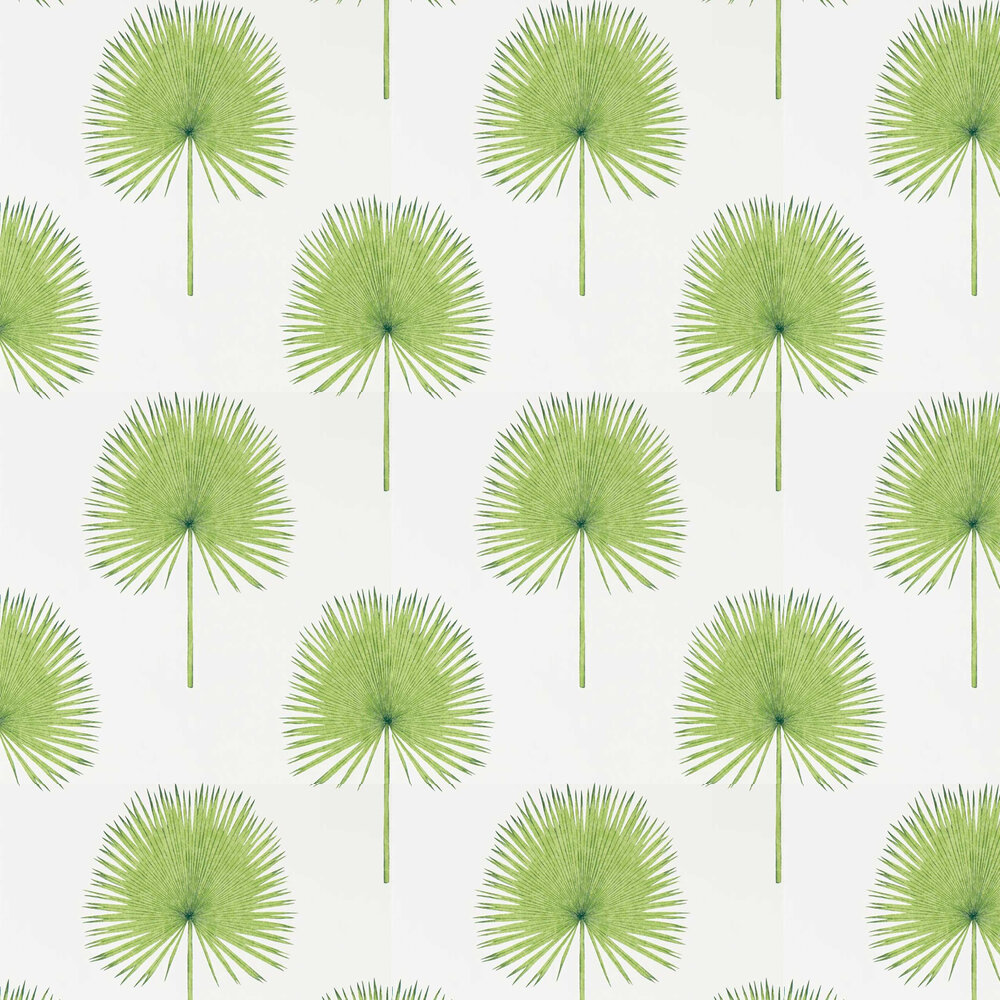 Fan Palm Wallpaper - Botanical Green - by Sanderson