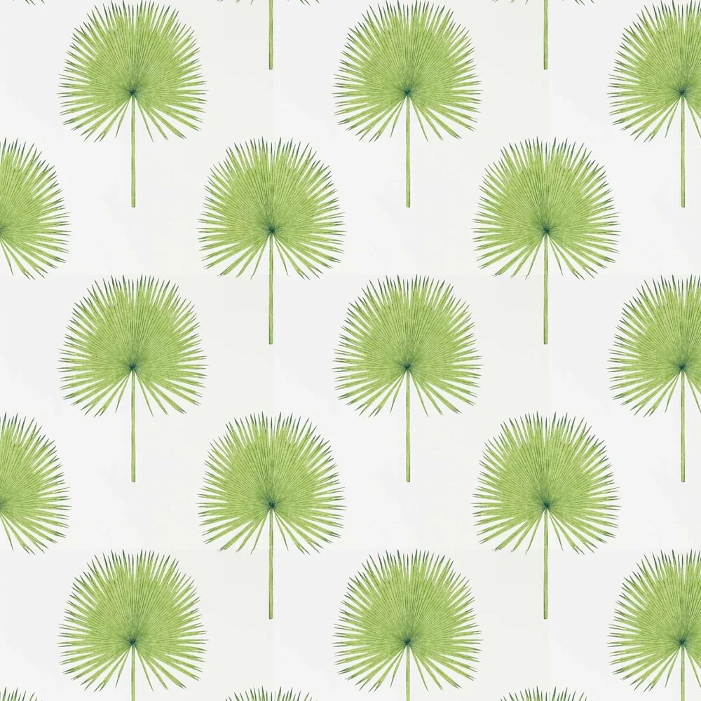 Fan Palm por Sanderson - Verde botánico - Papel pintado : Wallpaper Direct
