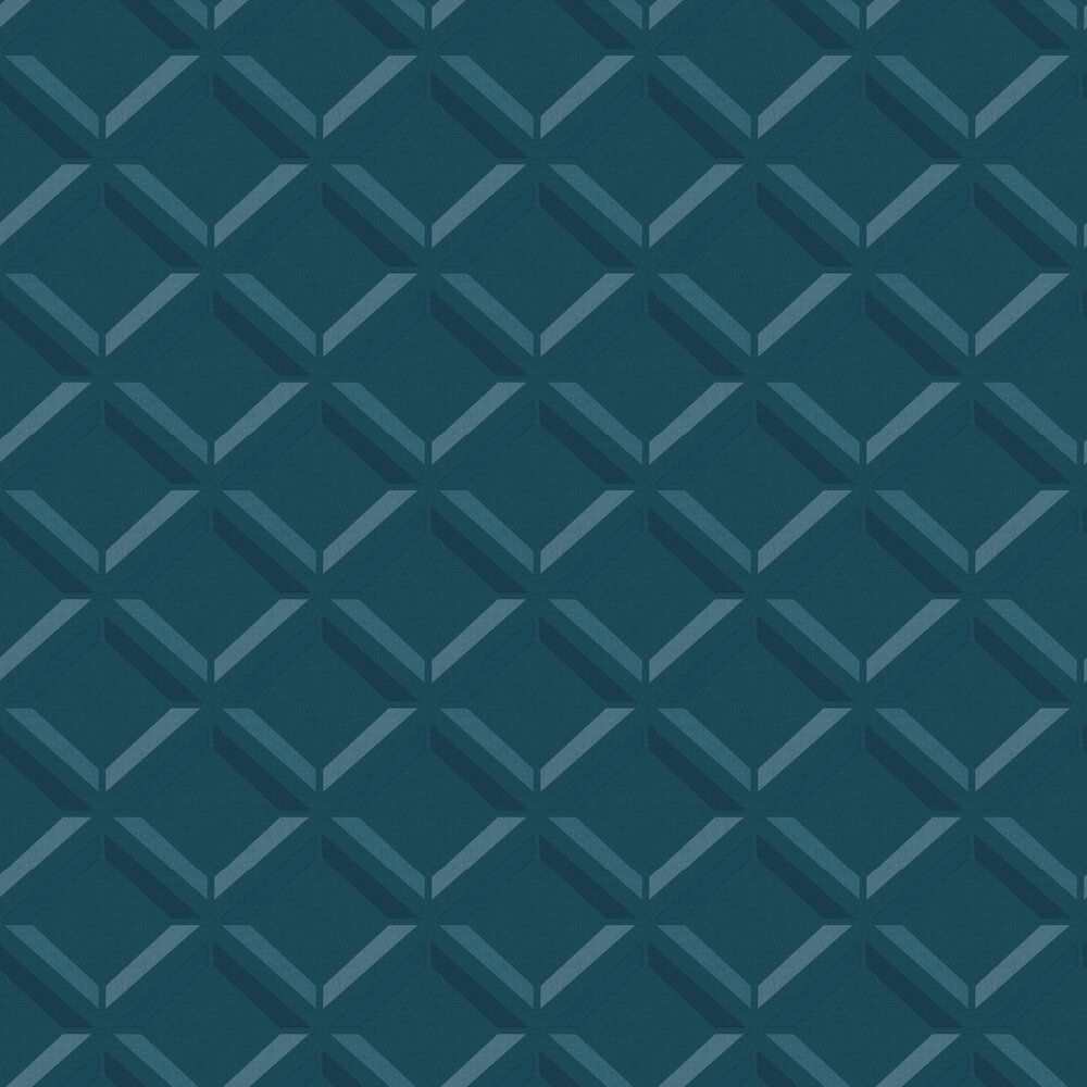 Lana Geo Wallpaper - Teal - by Albany
