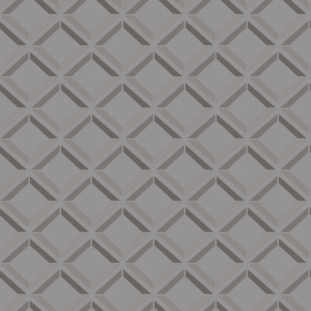 Lana Geo Wallpaper - Grey - by Albany