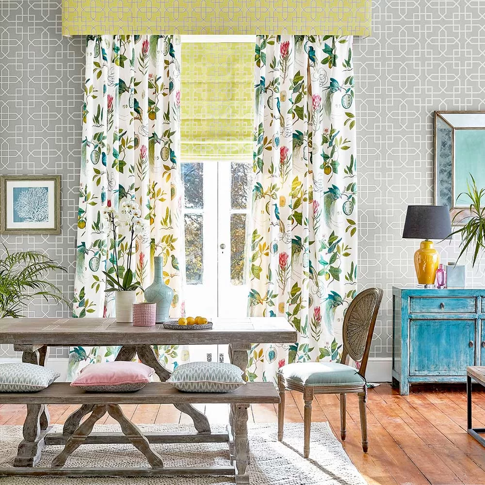 Hampton Trellis por Sanderson - Gris - Papel pintado : Wallpaper Direct