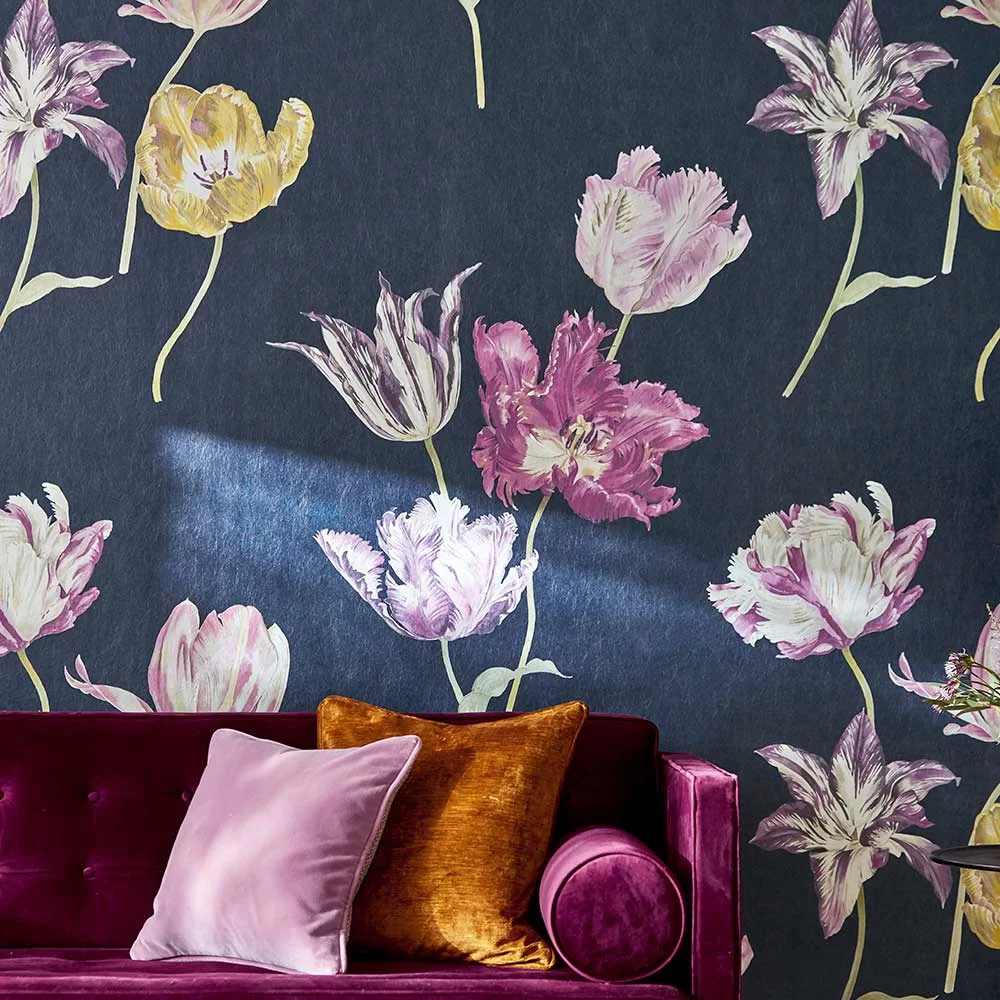 Tulipomania Mural - Botanical - by Sanderson