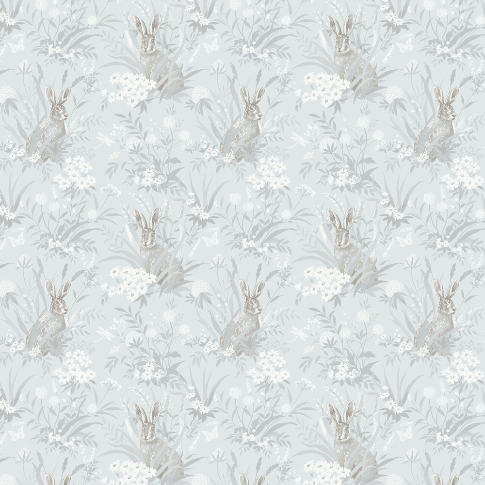 Countryside Wallpaper - Pale Blue - by Albany
