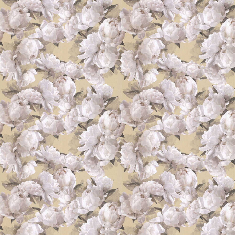 Peonia Wallpaper - Gold - by Designers Guild