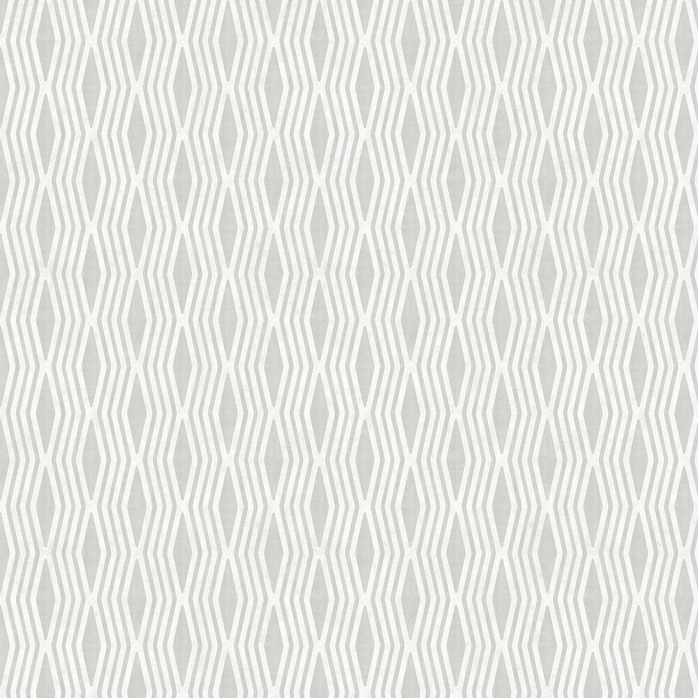 Diamond Geometric Wallpaper - Silver - by SK Filson