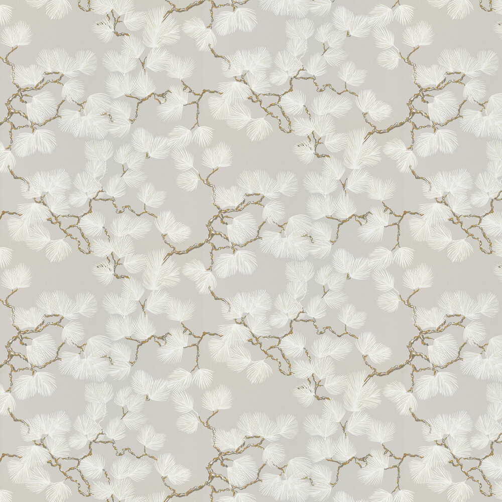 Pine Wallpaper - Grey - by Sandberg
