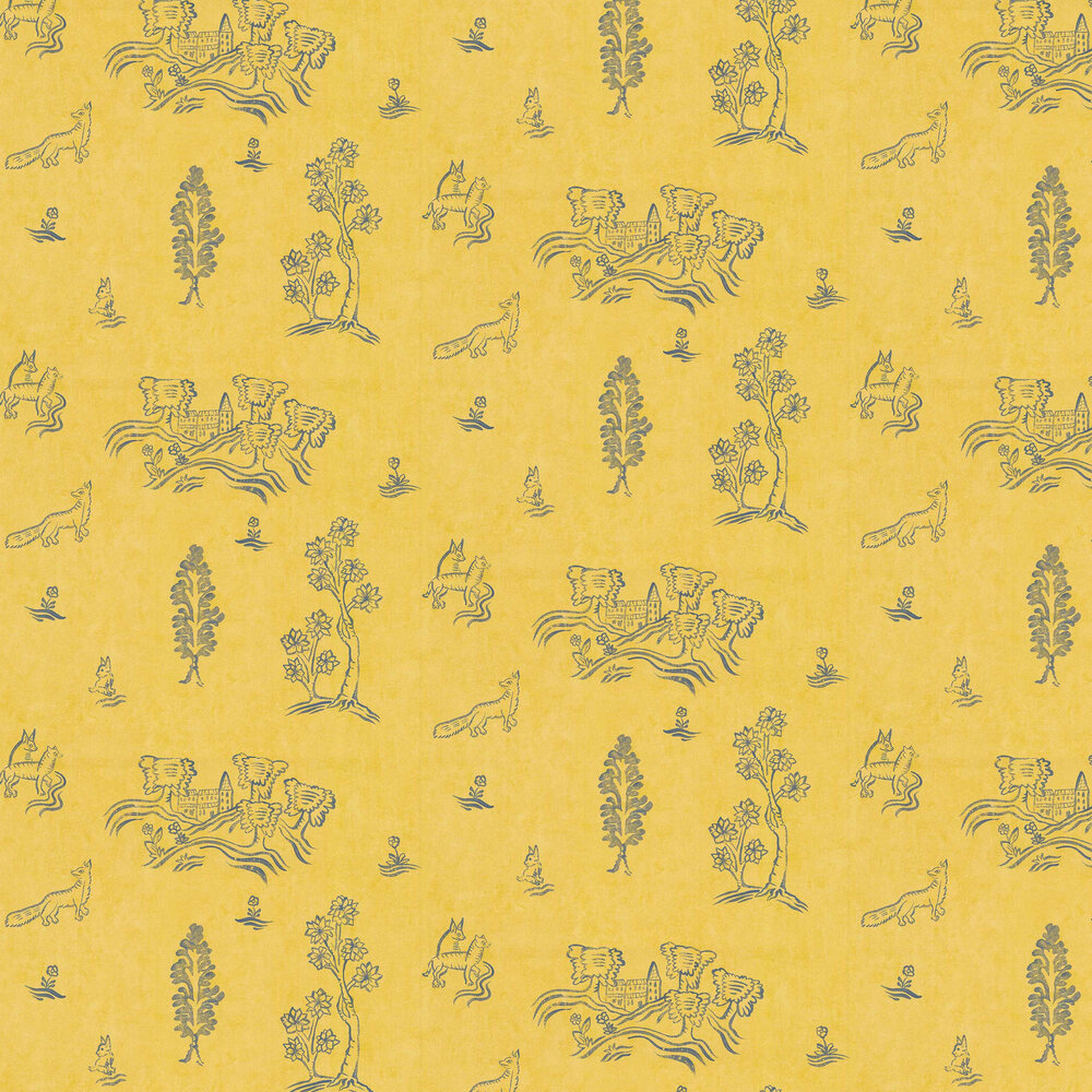 Wychwood  Wallpaper - Provencal Yellow - by Andrew Martin