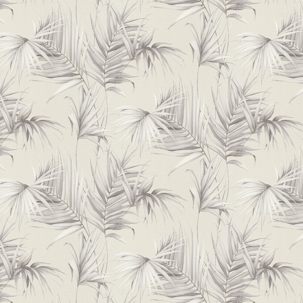 Palm Leaf Wallpaper - Stone - by Albany