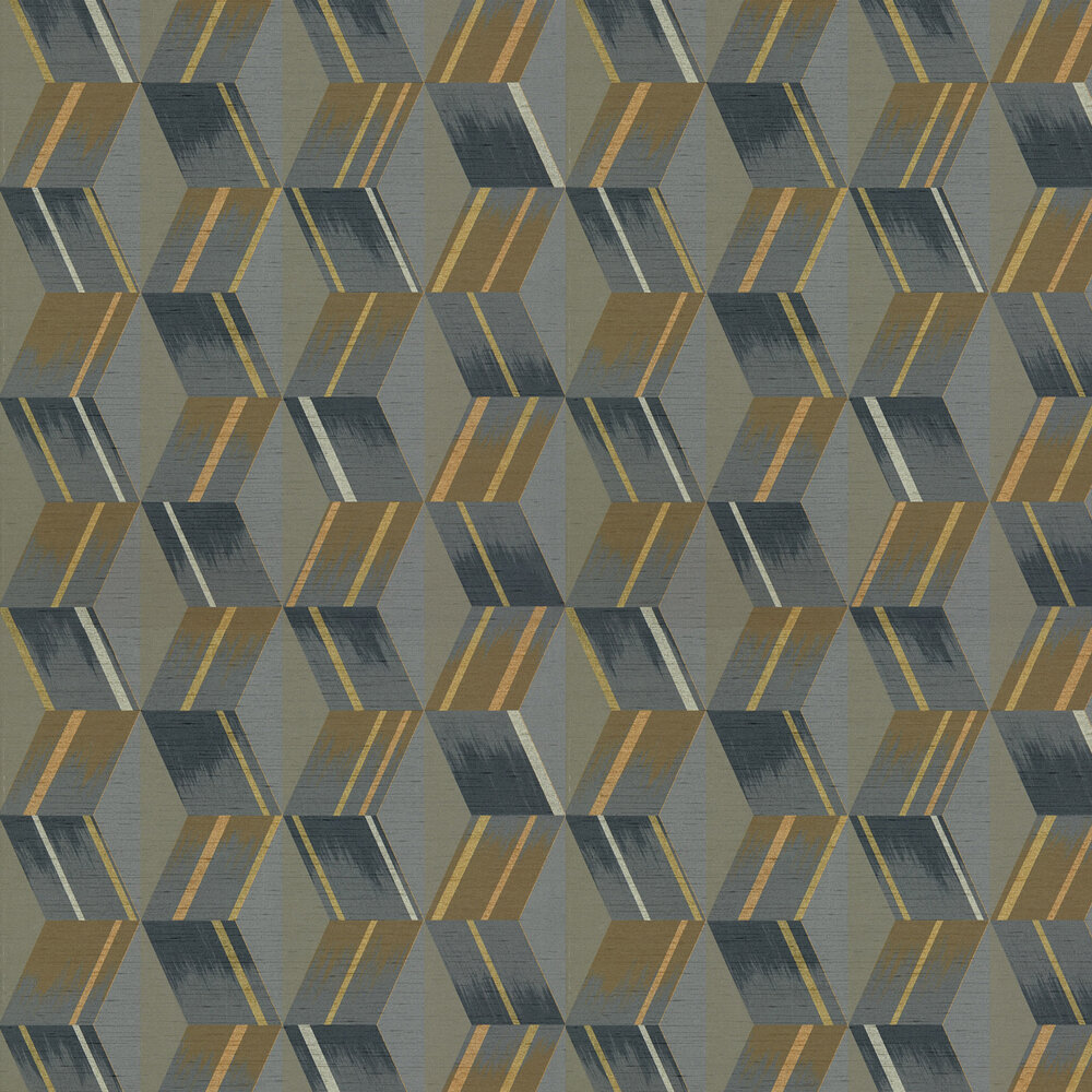 Rhombi Wallpaper - Anthracite - by Zoffany