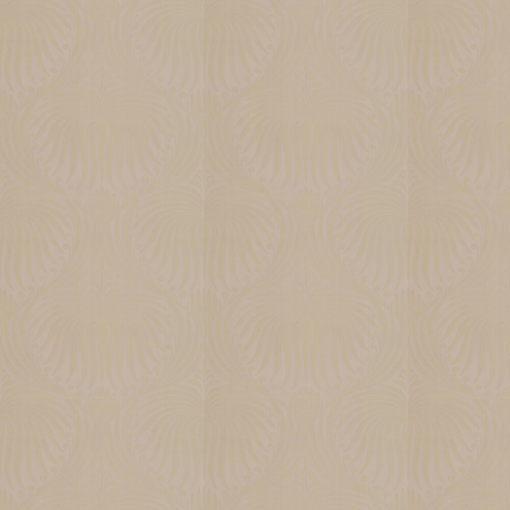 Lotus Wallpaper - Taupe / Gilver - by Farrow & Ball