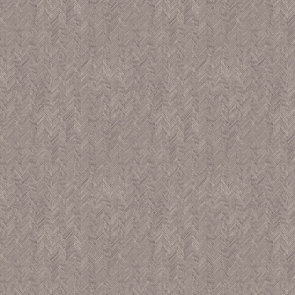 Herringbone Wallpaper - Brown - by SK Filson