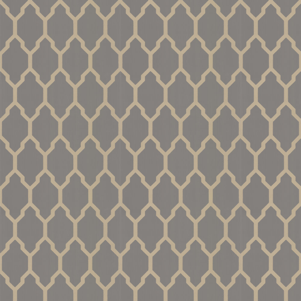 Tessella Wallpaper - Grey / Gilver - by Farrow & Ball