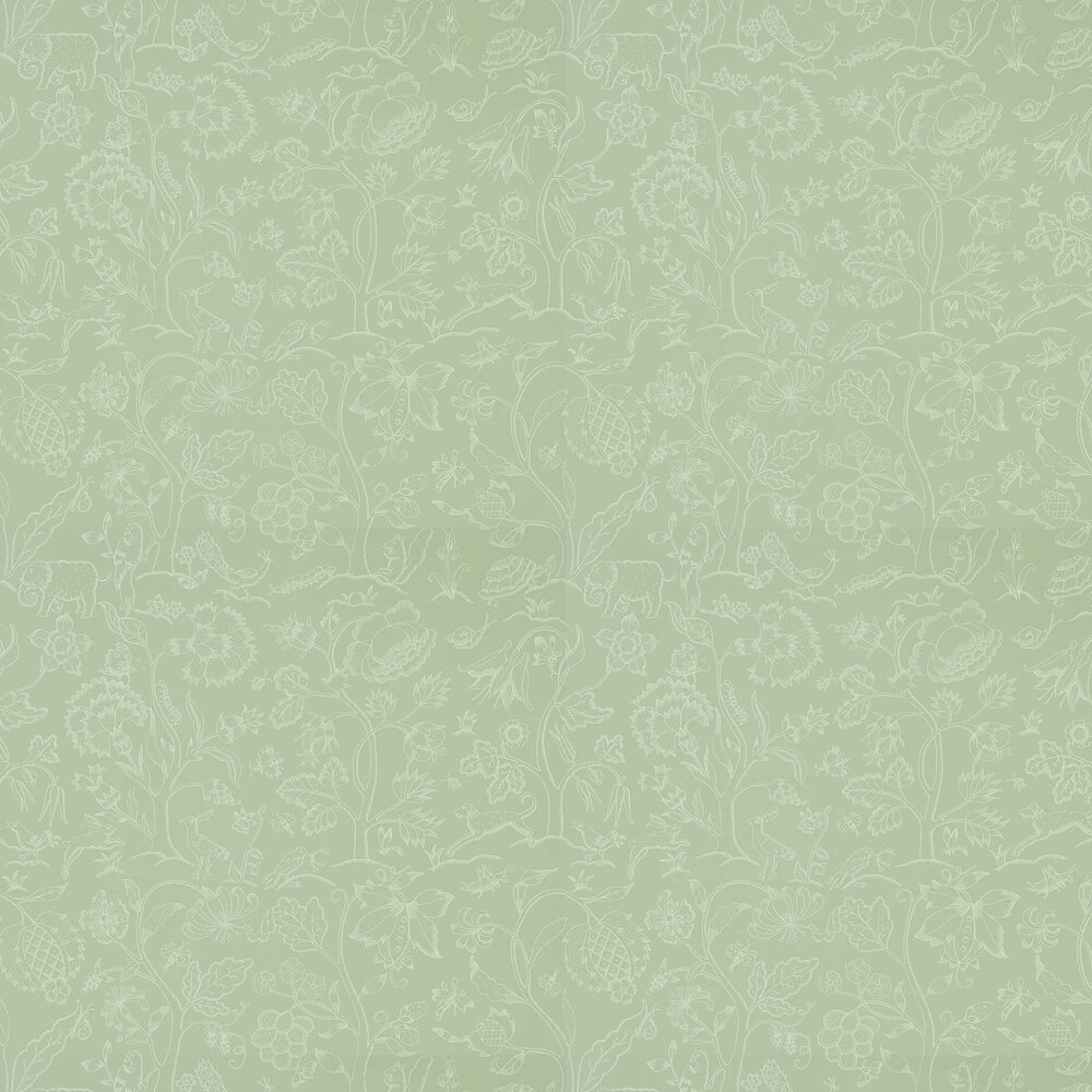 Middlemore Wallpaper - Sage Green - by Morris